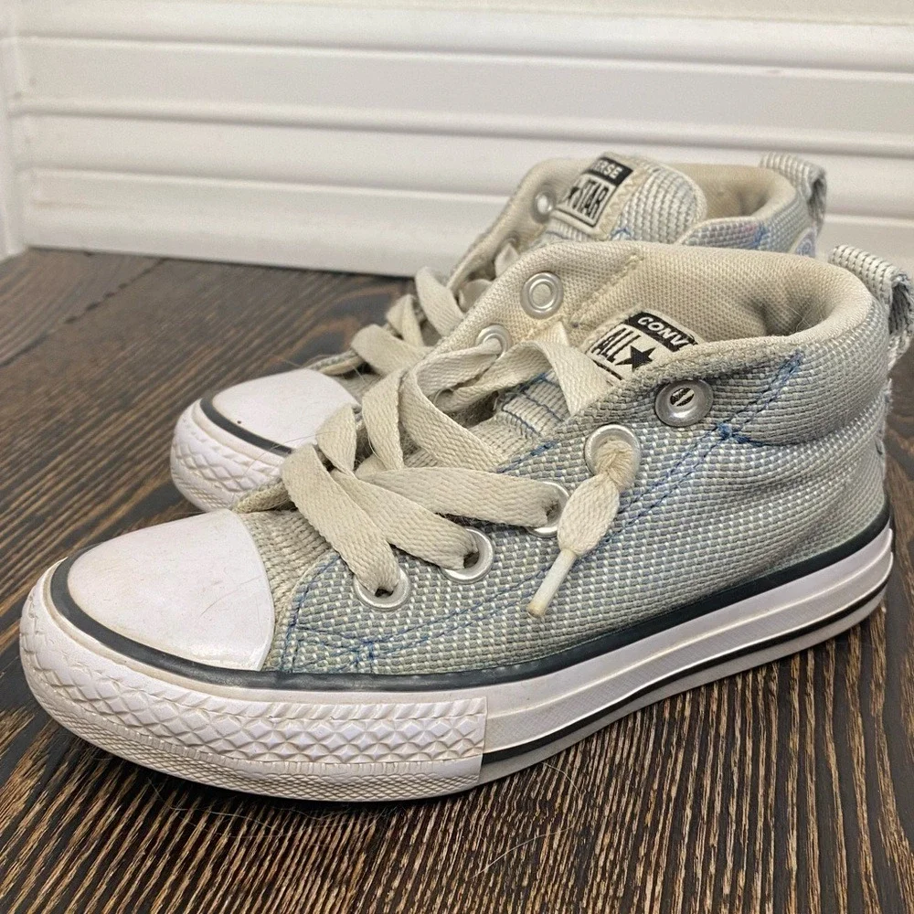 Bundle & Save CONVERSE All STAR STREET Youth Light Blue Cream Slip On 11‎